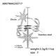 A807-Steel Eight-Pointed Star Ring/No.7 Picture7