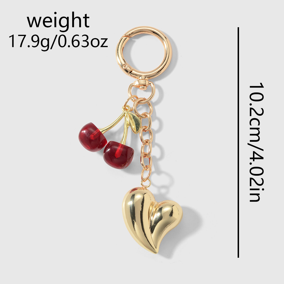 1 Piece Heart Alloy Bag Charm h5 Picture12