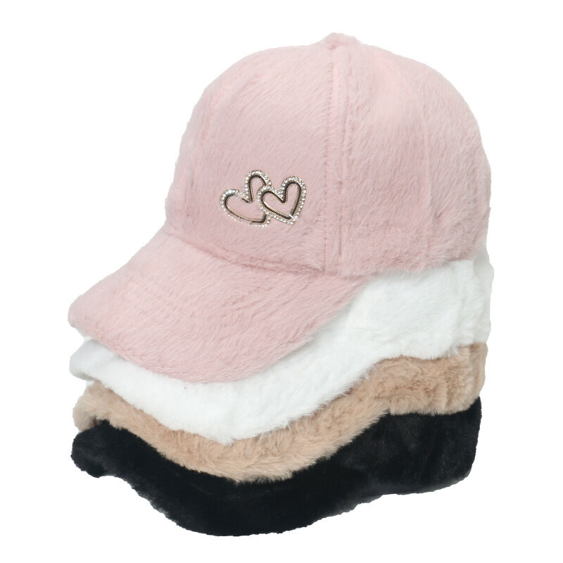 1 Piece Heart Plush Women's Hat 2