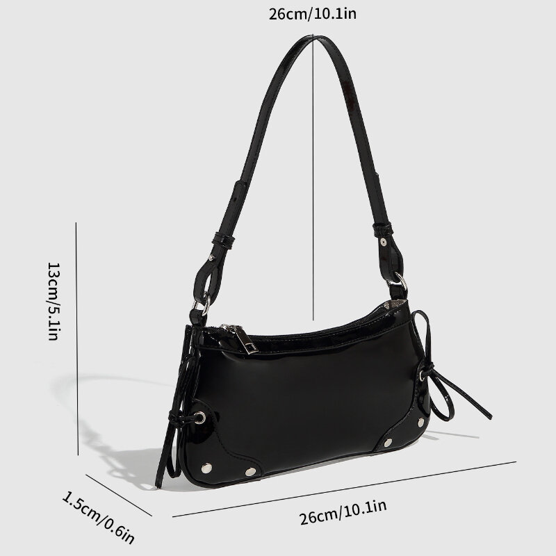 1 Piece Simple Series Elegant Solid Color PU Women's Shoulder Bags