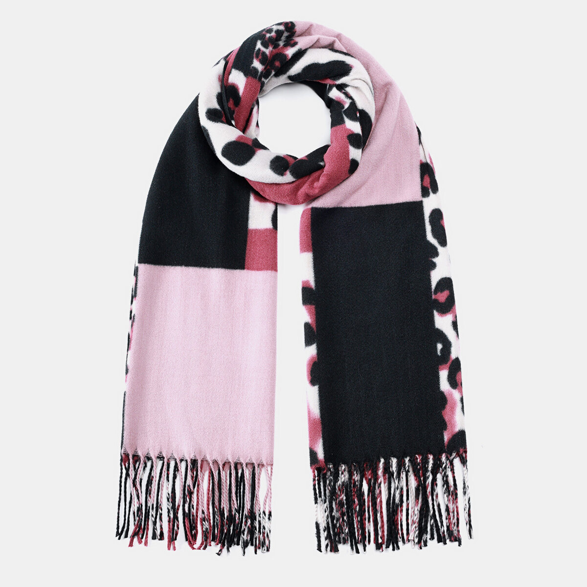 1 Piece Classic Leopard Print Rayon Women's Winter Scarves