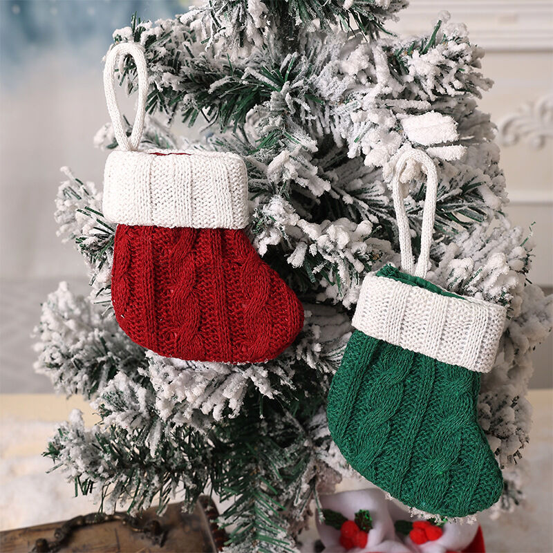 1 pezzo di calza decorativa per albero di Natale