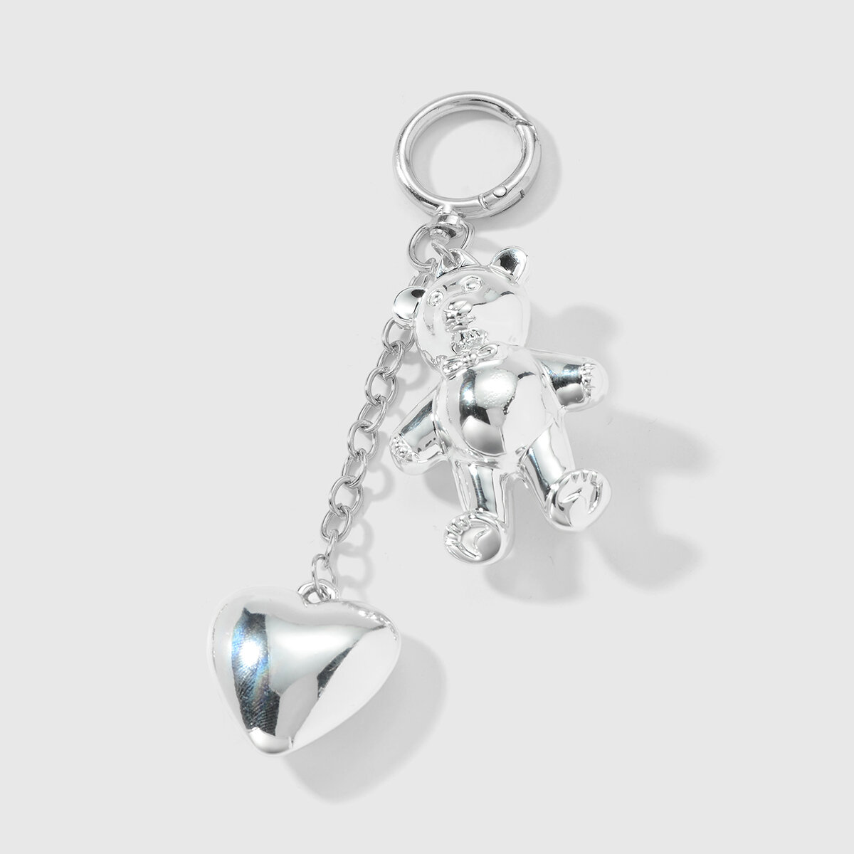 1 Piece Heart Alloy Bag Charm h5 Picture5