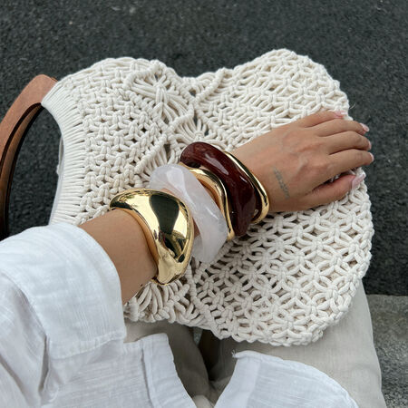 1 Piece Retro Irregular Shape Bangle 2