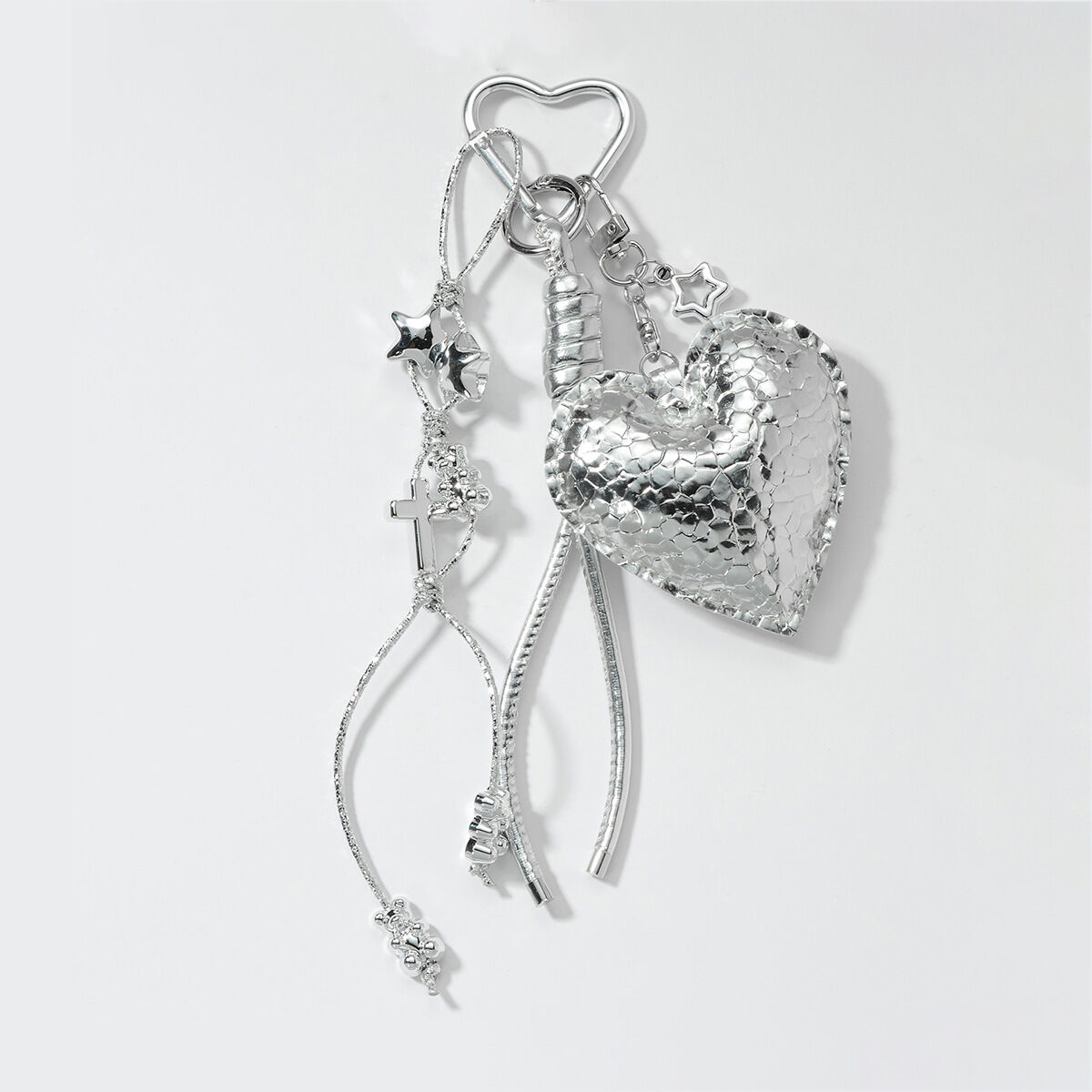 1 Silver Heart Keychain Picture2