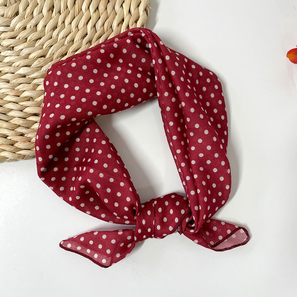 1 Piece Classic Polka Dots Linen Women's Bandana