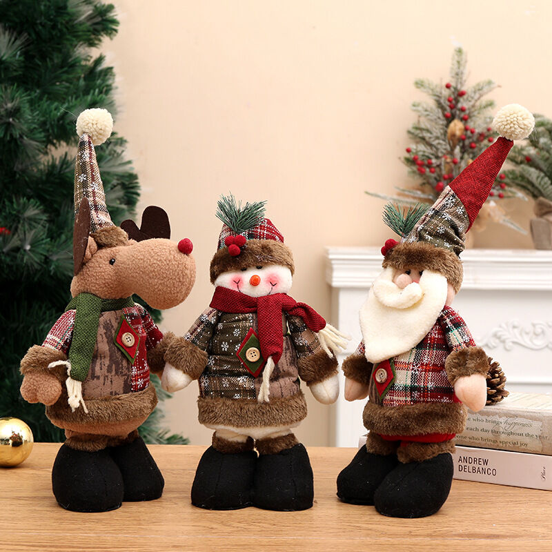 1 pezzo di peluche natalizio estensibile, articolo decorativo