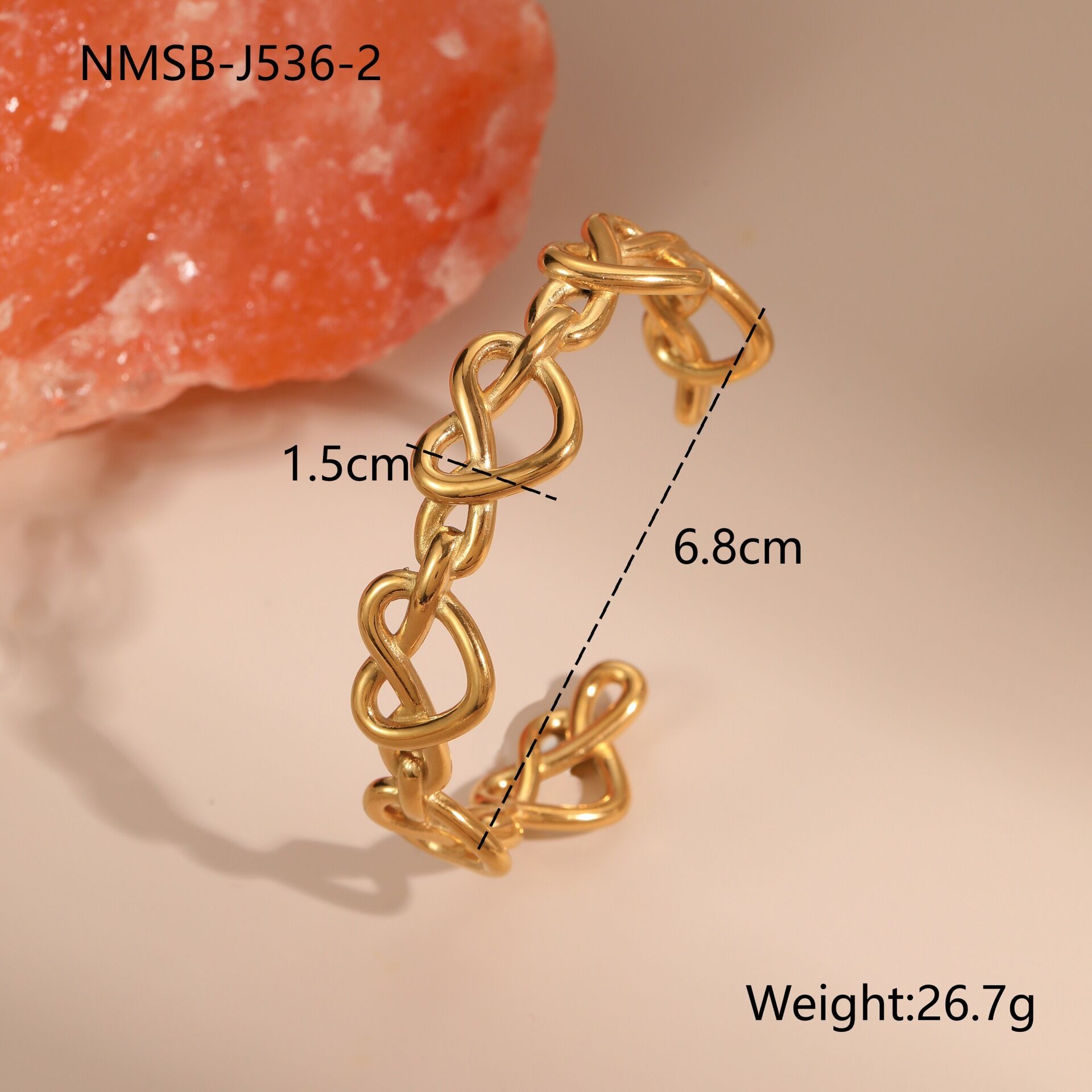Nmsb-J536-2 Multi-Heart Bracelet Picture2