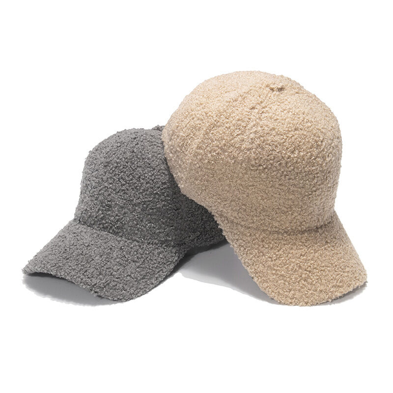 1 Piece Simple Solid Color Plush Women's Hat h5 Picture2