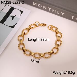 1 Stück Simple Series Kette Edelstahl wasserdicht Damenkettenarmband h5
