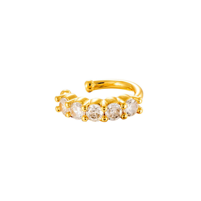 1 Piece Snake Copper Gold Color Zircon Ear Cuffs h5