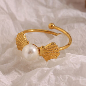 1 Piece Classic Bow Knot Stainless Steel Waterproof Gold Color Statement Rings h5 Picture6