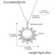 P1232-Steel Sunflower Necklace 41+5Cm Picture4