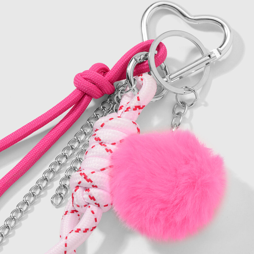 1 Piece Cute Plush Ball Bag Charm Picture6