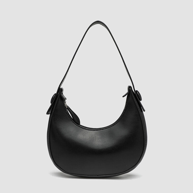 1-delige minimalistische Crescent PU-schoudertassen voor dames 2