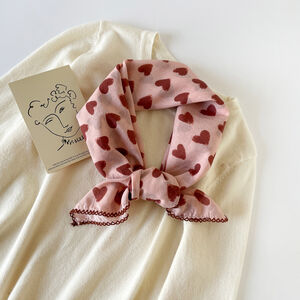 1 Piece Romantic Heart Cotton Women's Bandana h5