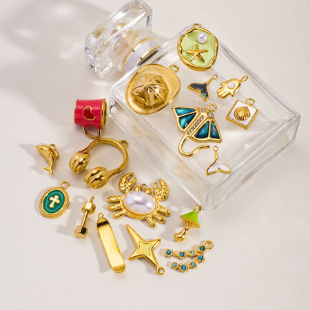 1 Piece DIY Cute Irregular Shape Animal Stainless Steel Waterproof Women's Pendants 2