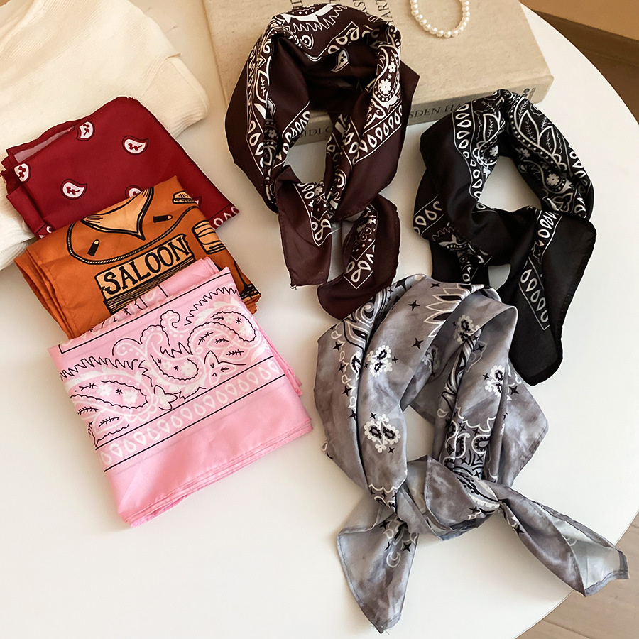 1 pezzo di bandana con motivo floreale retrò Paisley Immagine2