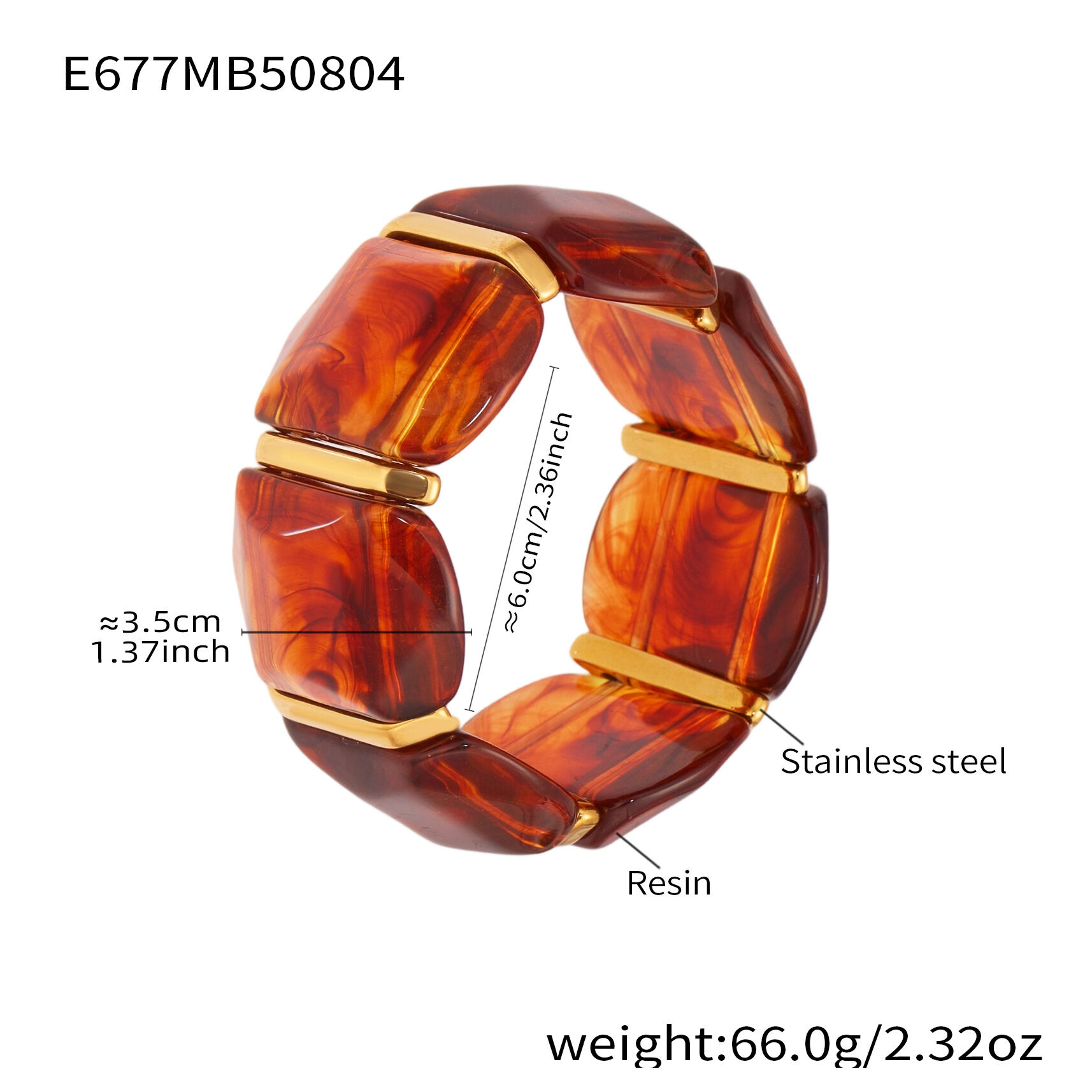 E677-Bernsteinarmband 60mm Bild6