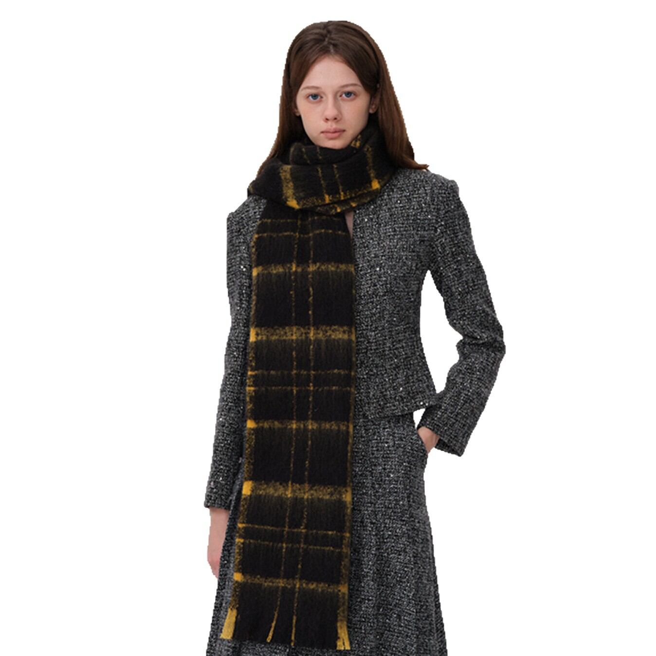 1 Piece Cozy Daily Plaid Polyester Women's Winter Scarves h5 Picture4