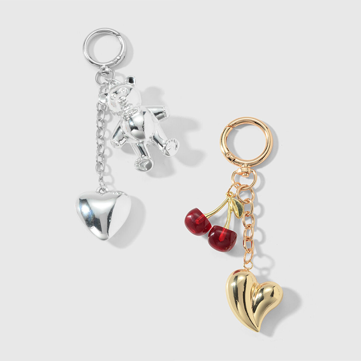 1 Piece Heart Alloy Bag Charm h5 Picture3