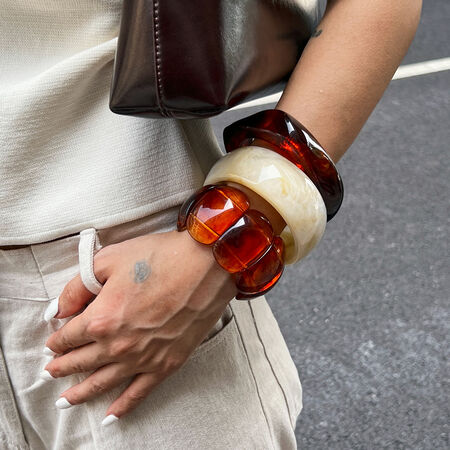 1 Piece Retro Irregular Shape Bangle