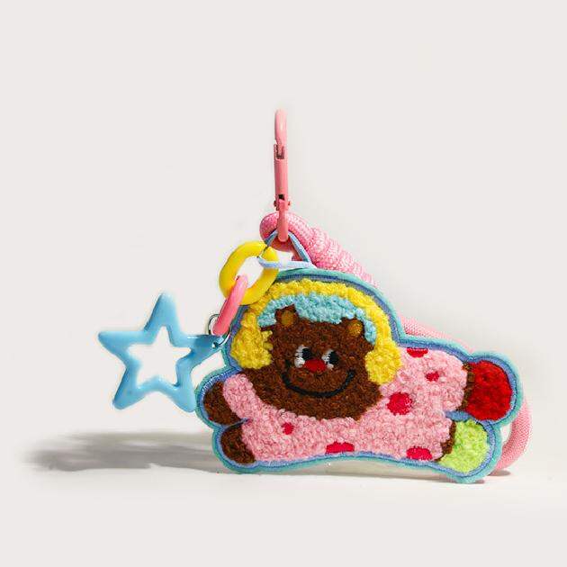1 Piece Romantic Puppy Polyester Fiber Women's Bag charms h5 Picture3