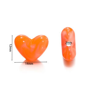 1 Bag of DIY Heart Acrylic Jewelry Beads h5 Picture3
