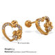 Eh945Weg White Diamond Gold Stud Earrings Picture10
