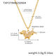 Txp379-Golden Puppy Zircon Necklace 40+5Cm