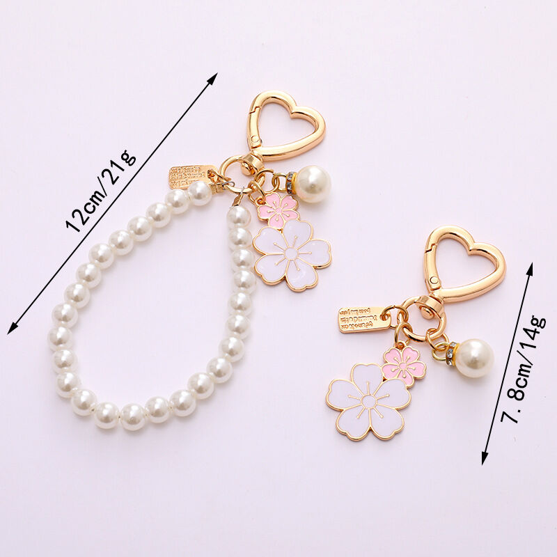 1 Piece Sweet Flower Beaded Phone Chain h5Picture4