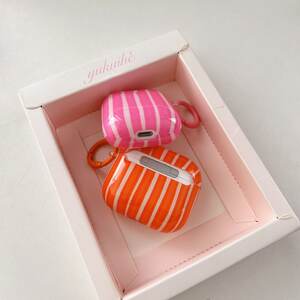 1 Piece Personalized Creative Color-Blocked Stripes Women's Earphone Case h5 Picture3
