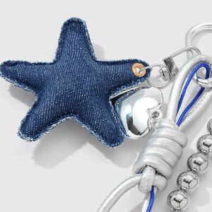1 Piece Denimn Star Heart Bag Charm h5 Picture4