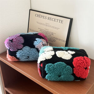 1 Piece Classic Retro Flower Mixed Color Women's Makeup Bags h5 Picture3