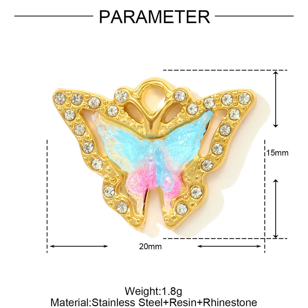 1 Piece Vivid Chili Stainless Steel Waterproof Gold Color Women's Pendants h5Picture2