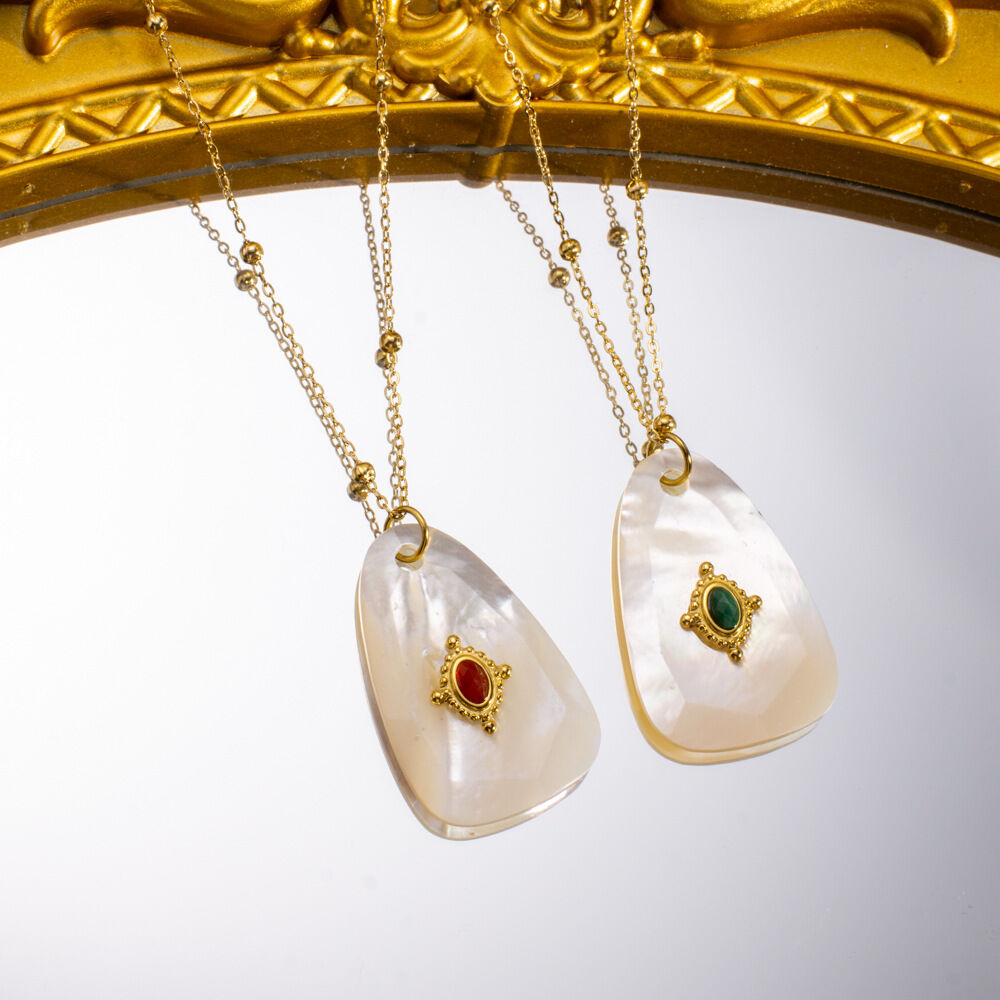 1 Piece  Elegant Irregular Shape Natural Stones Women's Pendant Necklaces h5 Picture3