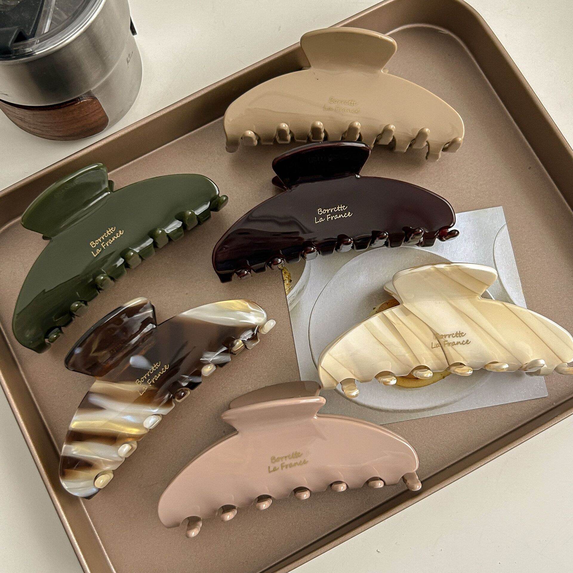 1 Piece Simple Series Casual Gradient Color Acetate Women's Hair Claws h5 Picture2