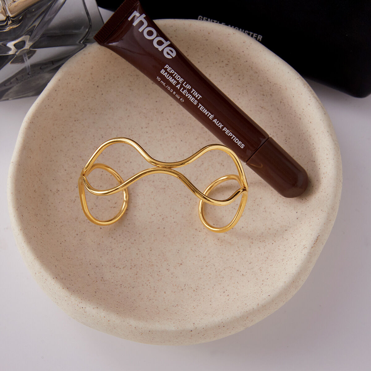 1 Stück Daily Curve Edelstahl-Armband, wasserdicht, goldfarben, für Damen h5 Bild5