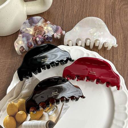 1 Piece Romantic Sweet Mixed Color Gradient Color Acetate Women's Hair Claws
