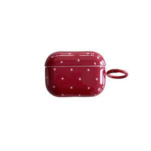 1 Piece Vintage Burgundy Polka Dots Women's Earphone Case h5 Picture4