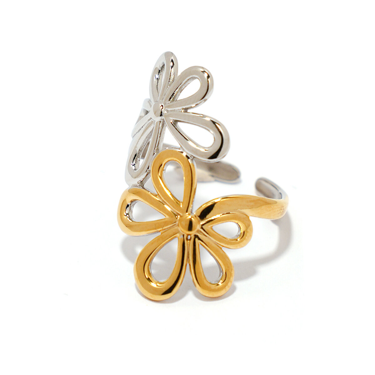 Gold And Silver Color/One Size/Ring Style 3 Picture3