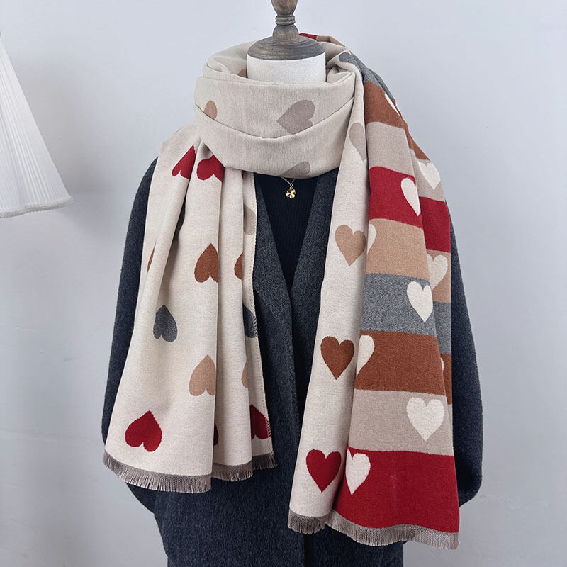 1 Piece Sweet Heart Winter Scarve h5 Picture2