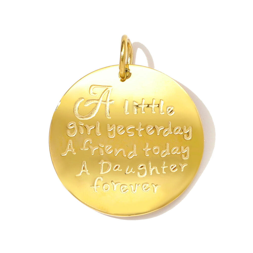 1 Piece Elegant Heart Stainless Steel Waterproof Gold Color Women's Pendants
