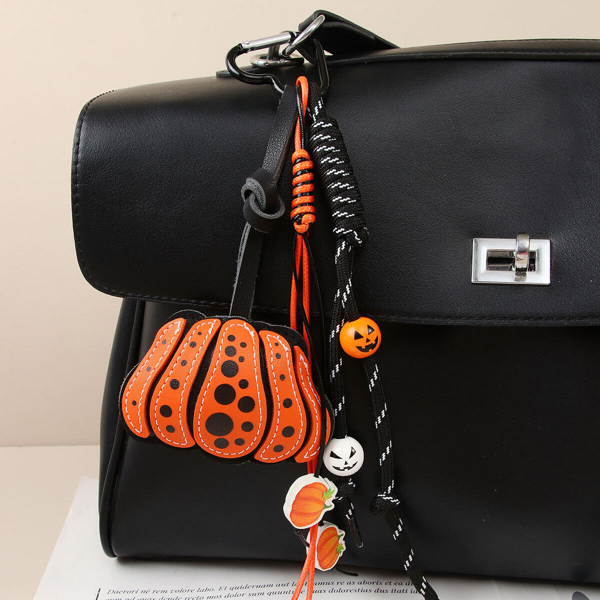 1 stuk schattige Halloween pompoen twist PU dames tasbedels