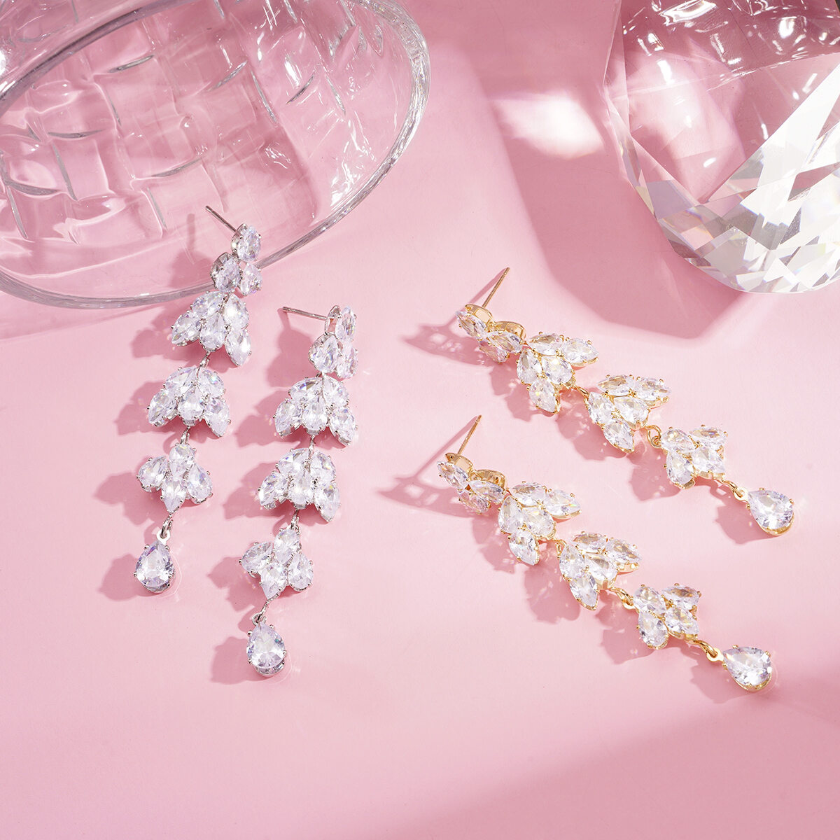 1 Pair Festive Series Flower Tassel Party Earrings Picture4