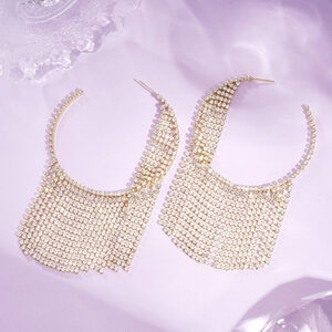 1 Pair Festive Series Tassel Circle Party Earrings h5 Picture3