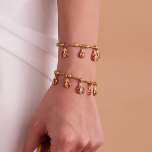 Exquisite Beetle Stainless Steel Waterproof Gold Color Zircon Women's Jewelry Sets h5 Picture4
