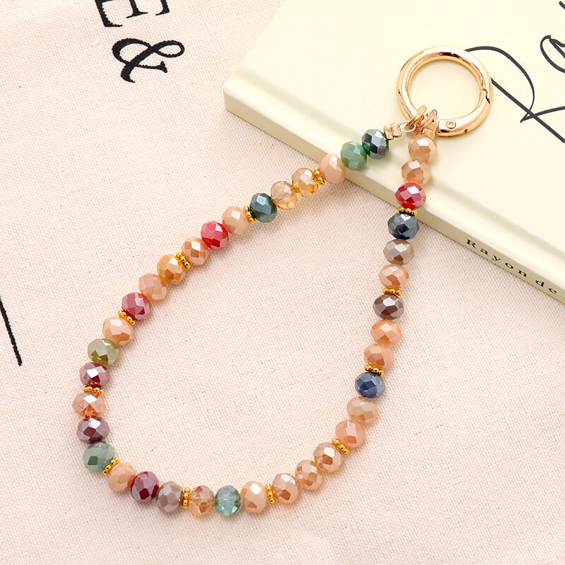 1 Piece Colorful Glass Beads Phone Chain h5Picture2