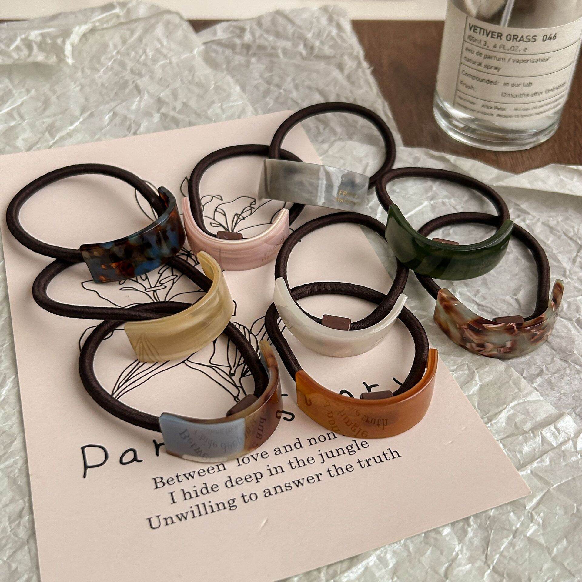 1 Piece Romantic Simple Gradient Color Acetate Women's Hair Ties 2