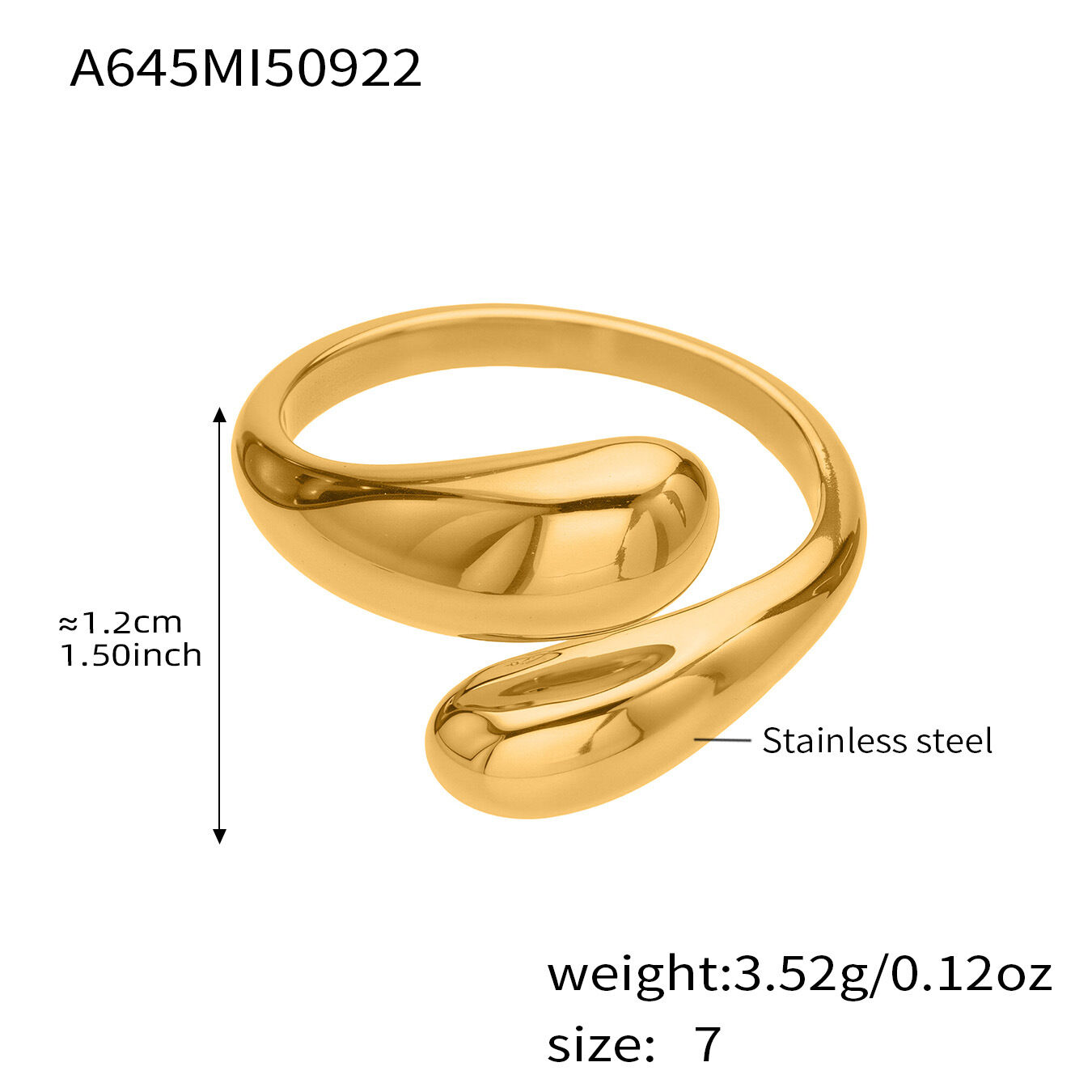 A645-Gold Geometric Ring Picture3
